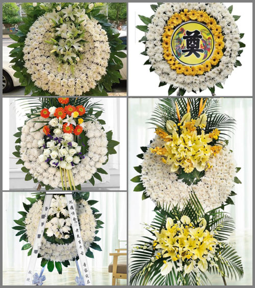 广东韶关市南雄市珠玑镇新村村花圈速递